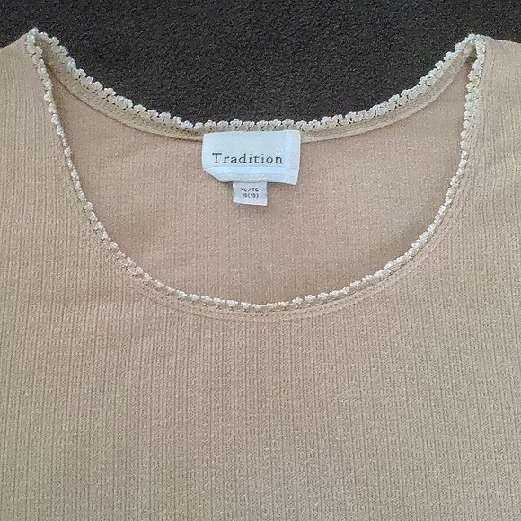 ❤️ Tradition Tan Tank Top XL - Picture 3 of 5